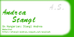 andrea stangl business card